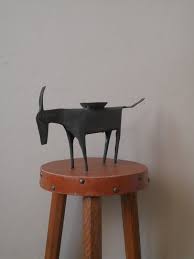 Zoomorphic Metal Candle Holder African Art Tribal Ethnic ...