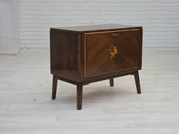 1960s, Danish radio/TV commode, laqered ash wood, wood marquetry door. For Sale at 1stDibs