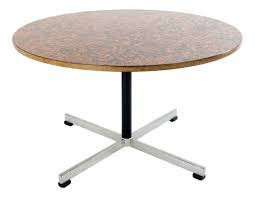 Round Dining Table with Copper Top from Driebergen, 1970s ...