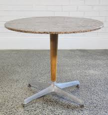 Sold at Auction: Granite top mid-century single pedestal ...