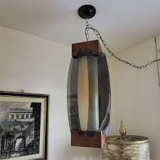 317c Vintage 1970's 60's mid-century modern Ceiling Light ...