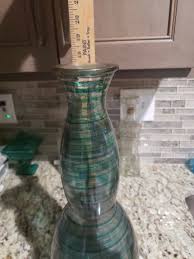 Beautiful Spanish Made Glass Vase 17" | eBay