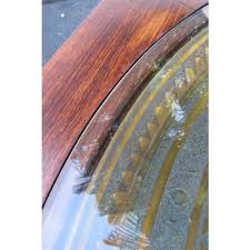 Zodiac Style Carved Metal Mid Century Modern Glass Top Octagon Coffee Table | Chairish