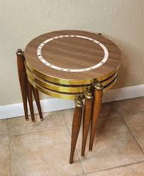 MCM Capri Round Stackable Atomic Nesting Table | eBay