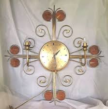 Mid Century United 24" Starburst Sunburst Wall Clock Retro 1960's | eBay