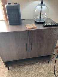 RiverRidge Woodbury Shoe Cabinet Organizer 12 Pair Shoe Rack Entryway Storage Cabinet with Open & Adjustable Interior Shelves Weathered Woodgrain : Target