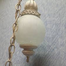 MID CENTURY HOLLYWOOD MODERN MATCH SET HANGING SWAG FROSTED CRACKLE GLASS GLOBES | eBay