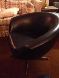 Black Vintage Retro Kitch 60's Swivel Chair | #481979814