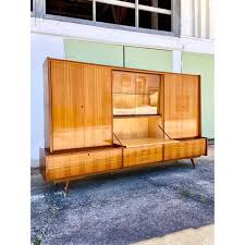 Space Age Monumental Highboard Wall Unit Display Case & Dry ...