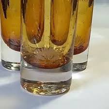 1800 | Dining | 80 Tequila Handblown Amber Shot Glasses Set Of 3 | Poshmark