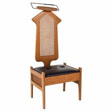 Mid Century Walnut and Cane Gentlemens Valet | Mid Century Modern Furniture | Modern Hill
