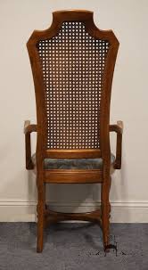 THOMASVILLE FURNITURE Ceremony Collection Cane Back Dining Arm Chair 11921-871-872 - High End Used Furniture