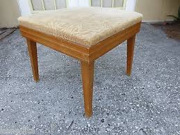 Danish Modern Vanity Seat Bench Table Retro Mid Century ...