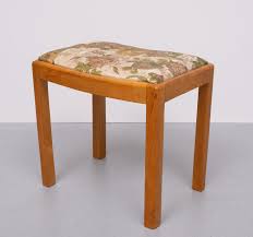 Beech Wood Foot Stool, Dutch, 1950s | Chairish