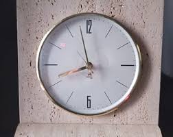 Mcm Fratelli Mannelli Travertine Clock Raymor Italian New Movement - Etsy