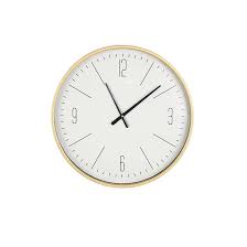 Amazon.com: Deco 79 Glass Wall Clock with White Face, 20" x 2" x 20", Gold : Home & Kitchen