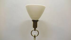 1950s Rembrandt Brass & Milk Glass Lamp | Chairish