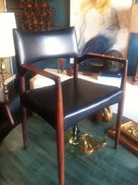 SOLD | Magnificent Combo | Mid-Century Rosewood and Black Naugahyde Chair — Casa Victoria - Vintage Furniture On Los Angeles Sunset Boulevard