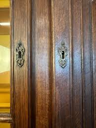 Antique French Oak Hutch with Clock & Carved Details, Early 1900s | eBay
