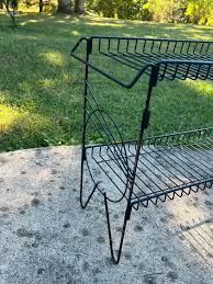 Vintage Mid Century Modern Plant Magazine Stand Table Black ...