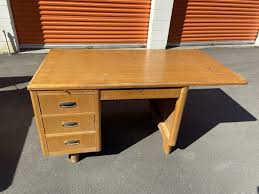 Vintage Mid Century Modern Wooden Desk by Jasper Furniture ...