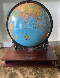 Vintage Imperial George F Cram Globe Atlas Map Breweriana Seagrams Figural Brass | eBay