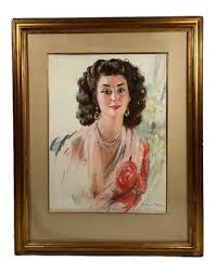 HAL PETMAN INDIA PRINCESS NILOUFER WOMAN PORTRAIT UK ANTIQUE VINTAGE PAINTING | eBay