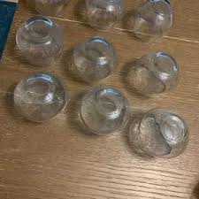 Ikea Made in Italy | Dining | Ikea Blue Juice Glasses Made In Italy Short Round Etched On Bottom No Chips | Poshmark