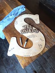 Personalized wedding guest book, 3D wood signature ...