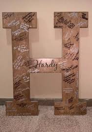 Wedding Guest Book Letter Wall Decor — Mercer & Sons Woodcrafts