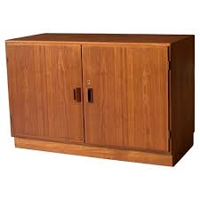 Vintage Danish Teak Locking Storage Cabinet Credenza by ...