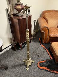Antique Solid Brass Standing Lamp HEAVY !!!! | eBay