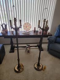 Vintage Pair Of Stiffel Floor Lamp 6 Way Brass for Sale in ...