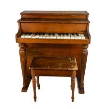 Sold at Auction: Schoenhut Miniature Child's Piano and Bench