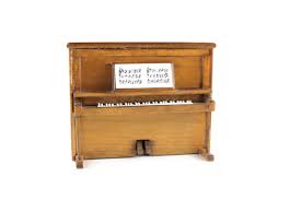 Vintage 1:12 Miniature Dollhouse Wooden Upright Piano – The ...