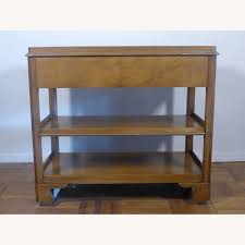 Old Colony Rolling Sideboard/Buffet/Bar Cart - AptDeco