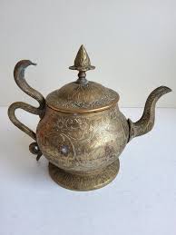 1940s Indian Brass Teapot With Cobra Handle - Etsy