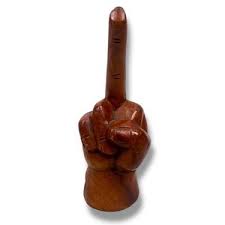 Wood Middle Finger | eBay