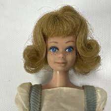 Vintage Midge Doll Bob Cut Ash Blonde 1962 Japan Cord Dress Open Toe Shoes | eBay