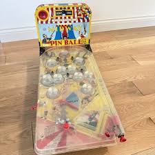 Vintage Midway Pinball Machine Tin Metal Plastic Electric ...