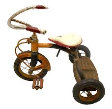 Antique Old Kids Children's Tricycle Cycle Pressed Steel ...