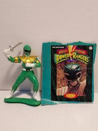 Vintage 1993 Mighty Morphin Power Rangers Green Ranger PVC ...
