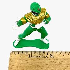 1993 Bandai MMPR Power Rangers 3" Posed Plastic Green Ranger ...