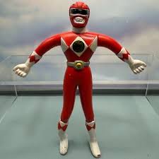 Vintage 1994 Saban Mighty Morphin Power Rangers Bendy Red ...