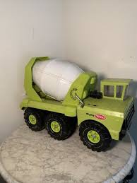 Vintage Mighty Tonka Cement Mixer Vehicle Toy Lime Green | eBay
