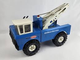 Vintage Mighty Tonka Wrecker Service Double Tow Truck - Blue ...