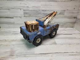 1970s Classic Blue Mighty Tonka Tow Truck Double Boom ...