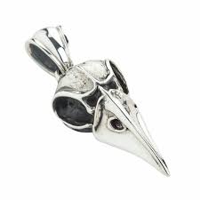 Raven Skull Pendant Sterling Silver | eBay