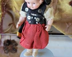 Vintage Miniature German Tourist Doll in Traditional ...