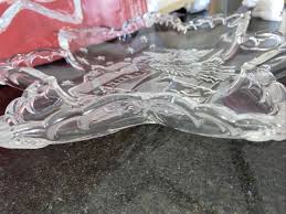 MIB~ Mikasa Glass "Christmas Carol" Star Serving Platter ...